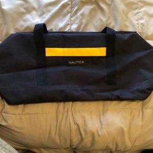 Luggage carry bag with hanging toiletry bag